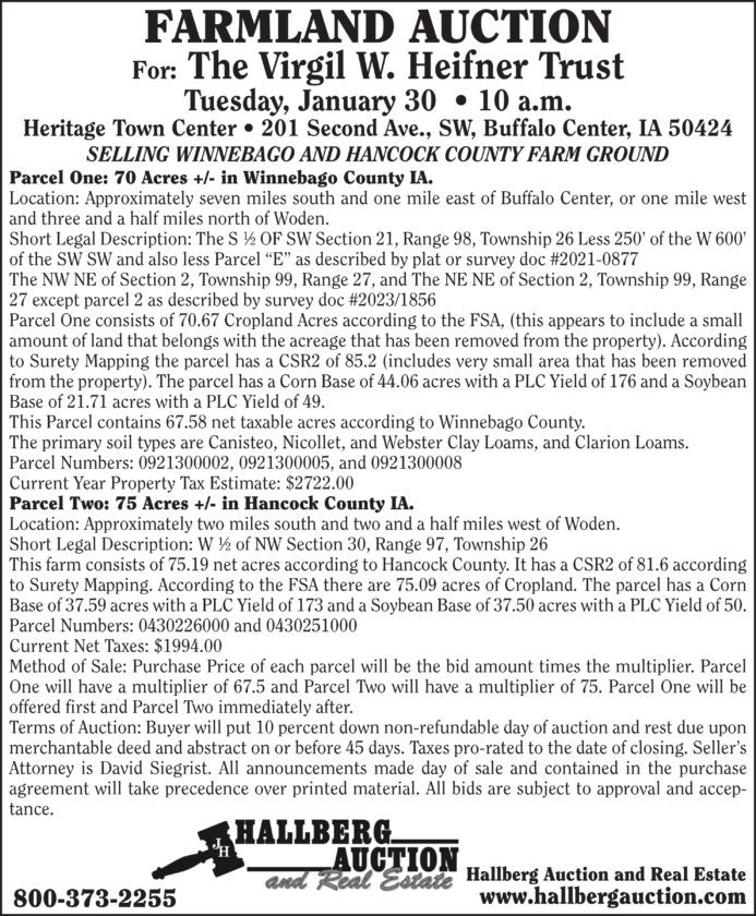 Print Ad Categories Auctions News, Sports, Jobs Faribault County